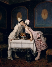 Auguste Toulmouche (1829-1890) - Le baiser