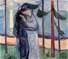 Edvard Munch - Baiser sur la plage, 1921