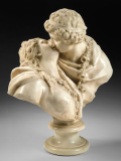Jean-Antoine Houdon - marbre - Baiser donné 1780
