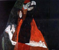 Egon Schiele - Cardinal et religieuse (caresse) 1912