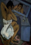 Ernst Ludwig Kirchner - La toilette - Femme au miroir 1913