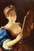 Jean Raoux - Jeune femme au miroir