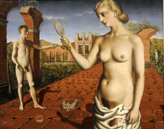 Paul Delvaux - Proposition Diurne (La Femme au Miroir) 1937