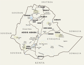 Ethiopie carte
