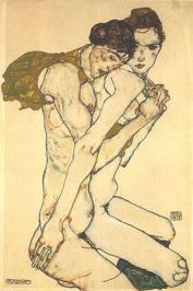 Egon Schiele - Les amants