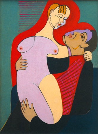 Ernst-Ludwig Kirchner (1880-1938)- Couple amoureux
