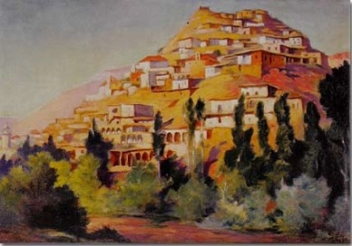 Mustapha Farroukh - Village de Kabb Elias 1936 