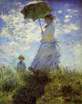 Claude Monet - La promenade la femme à l’ombrelle