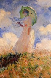 Monet - jeune fille à l'ombrelle tournée à gauche (Orsay)