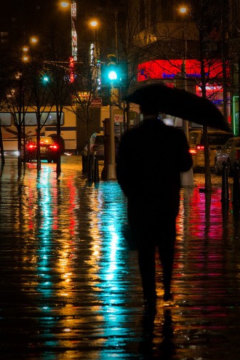 Barry Yanowitz - A rainy night in Union Square