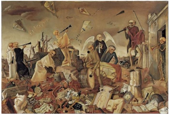 Félix Nussbaum - Le triomphe de la mort - 1944 "Si je meurs, ne laissez pas mes peintures me suivre, mais montrez-les aux hommes" 