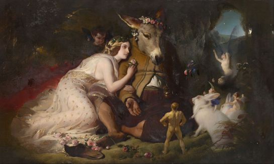 Edwin Landseer -Titania et Bottom (Scène du Songe d'une nuit d'été) - 1848